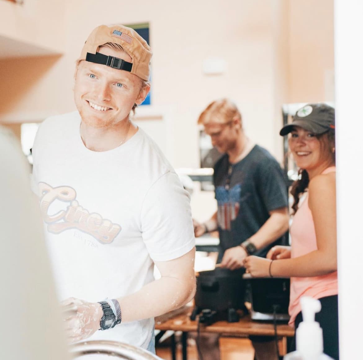 Harrison at the donut shop