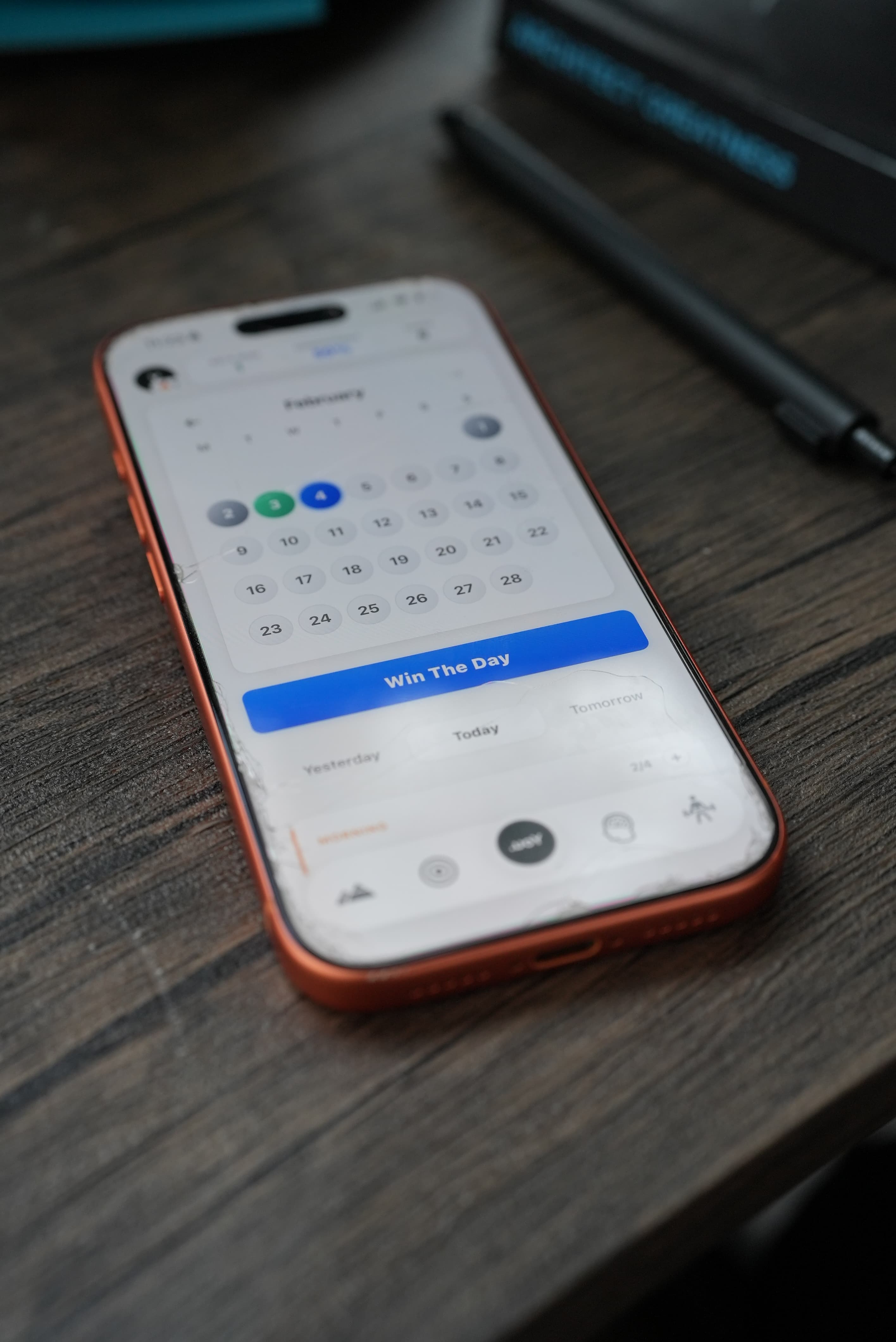 Coaching athletes on the field