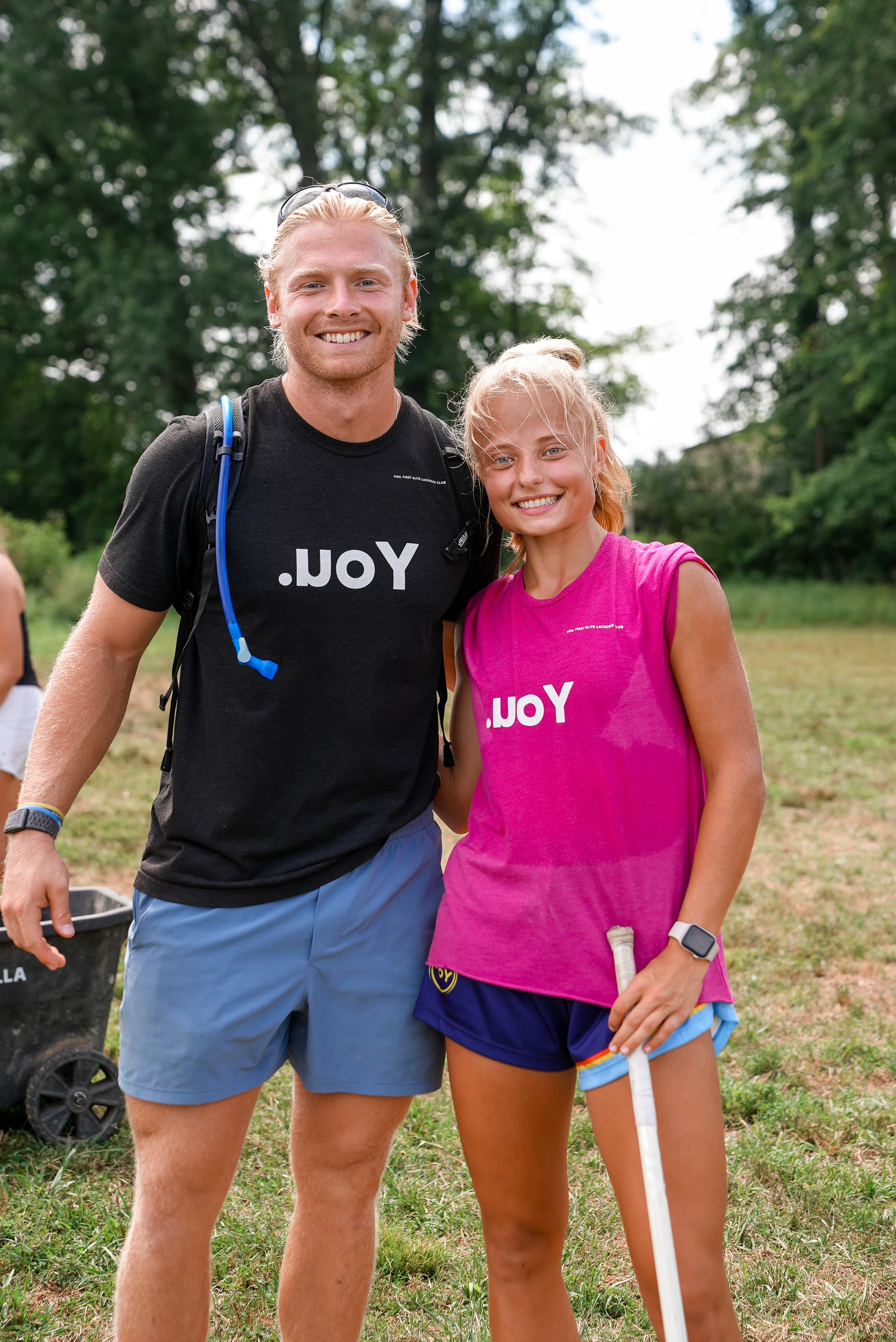Focused athlete in training