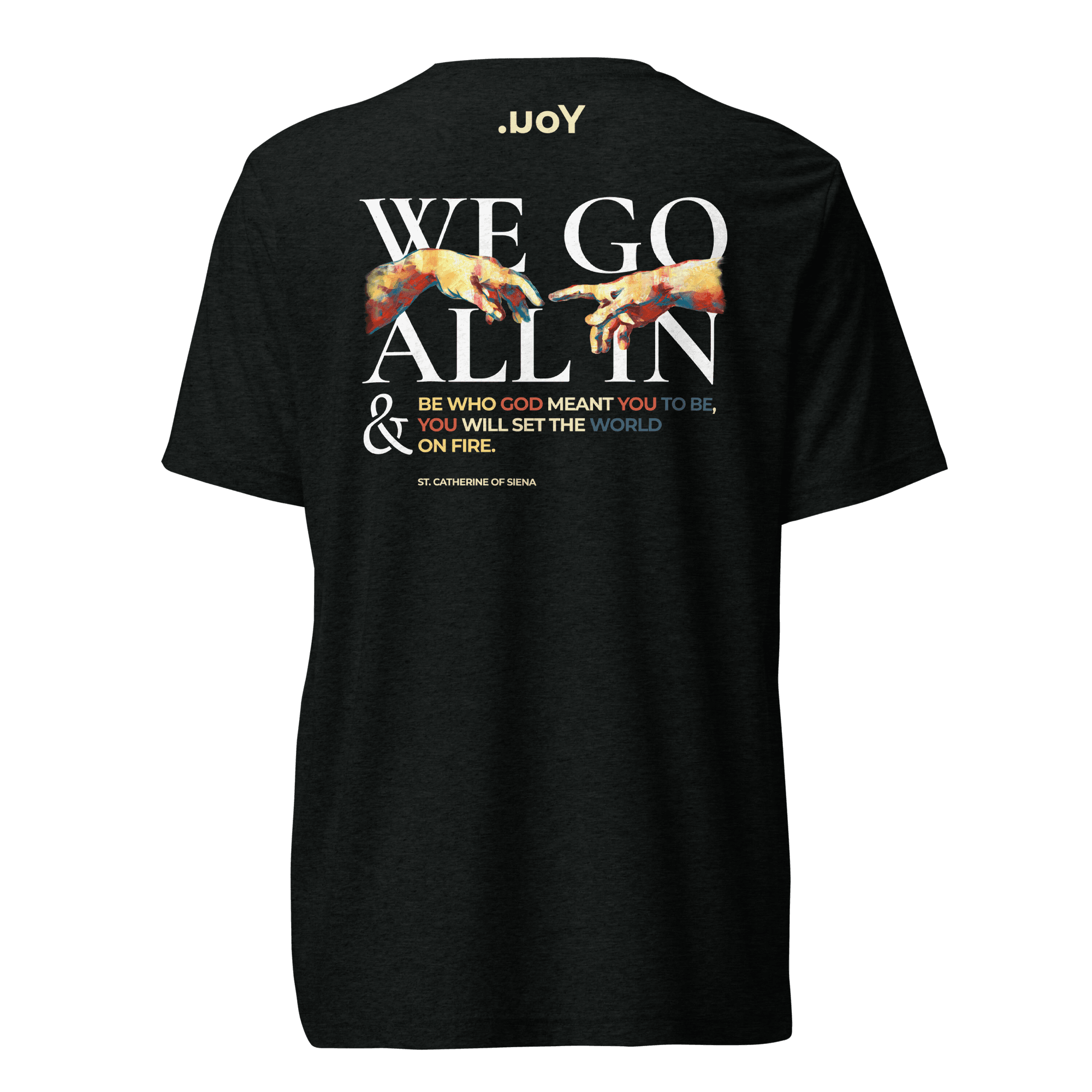 WE GO ALL IN Tee — Black, back