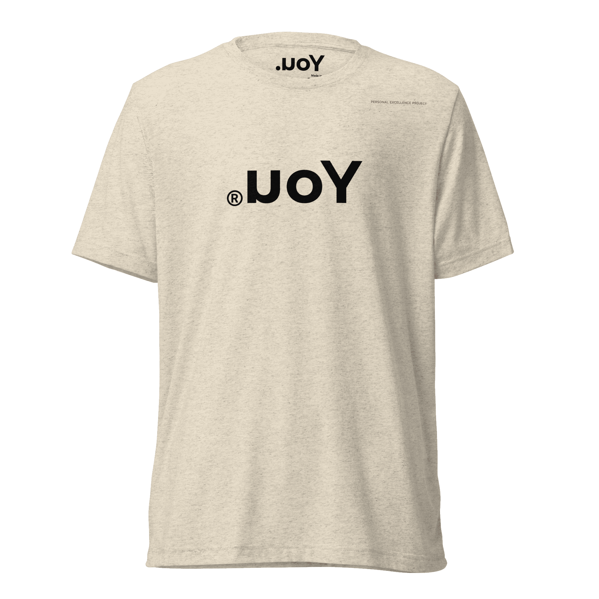 Own Your Edge Tee — Oatmeal, front